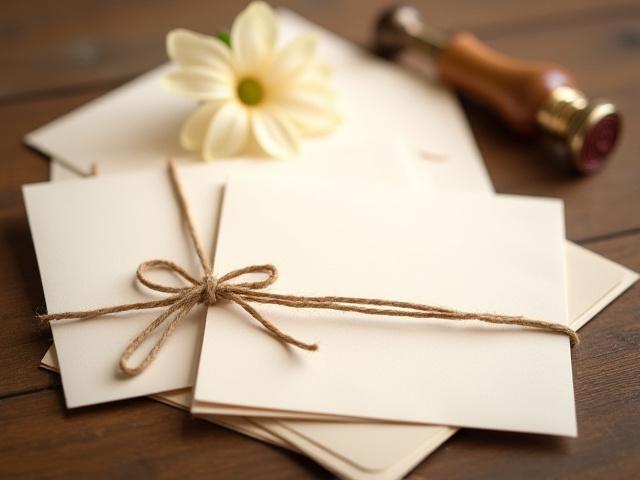 Set de papier à lettres 'Rives Poétiques' artisanal